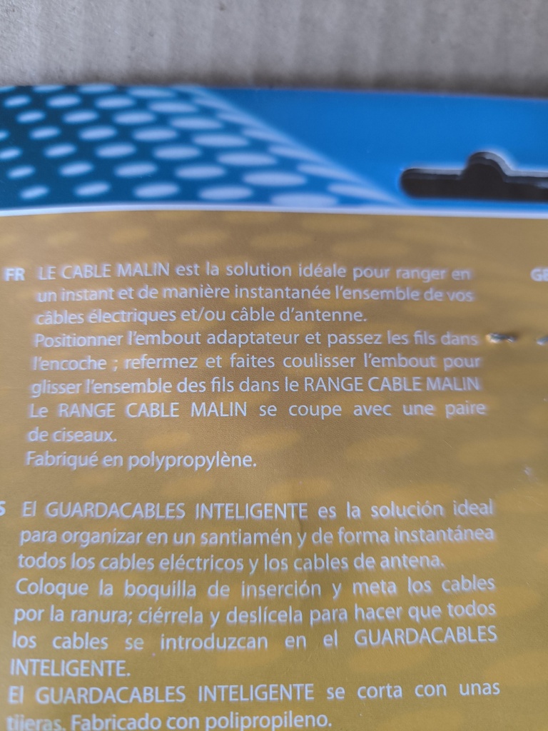 Range câble neuf sous blister