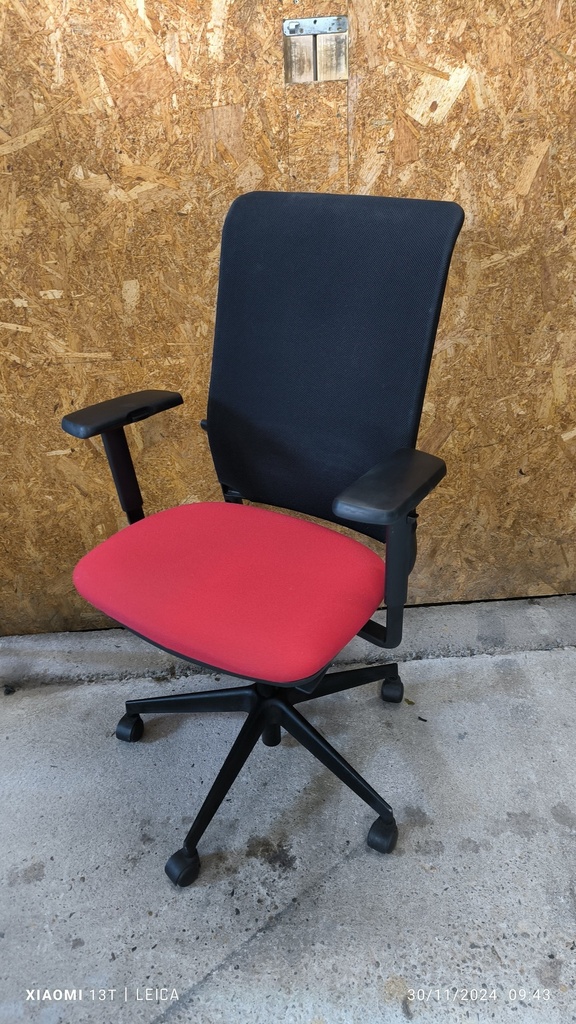 Fauteuil direction rouge/noir n°17