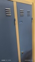 Bloc vestiaires 3 portes bleu à cadenas