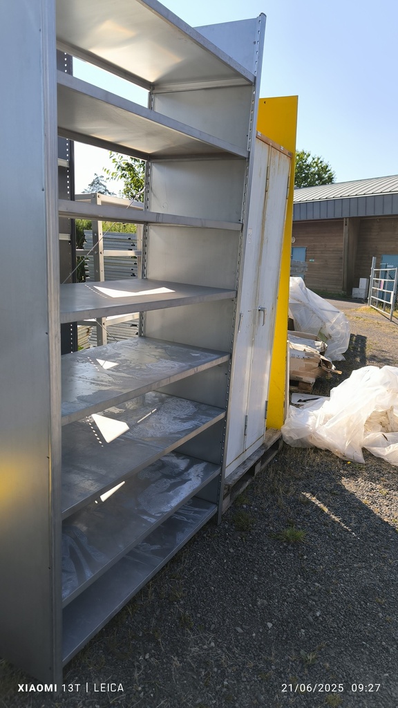 Racks/étagères 375x60x250cm (lxpxh)