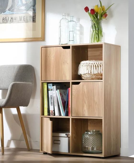 Meuble 6 cases / 3 portes