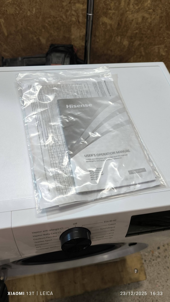 Lave linge frontal HISENSE 7kg