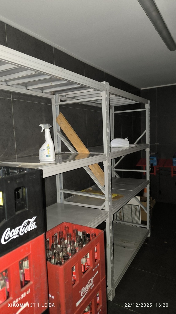 Rack étagères 800xp50xh200cm