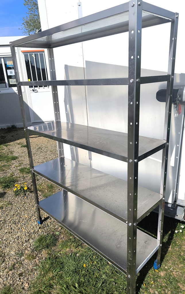 Etagère inox 120x40x175cm (lxpxh)