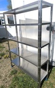 Etagère inox 120x40x175cm (lxpxh)