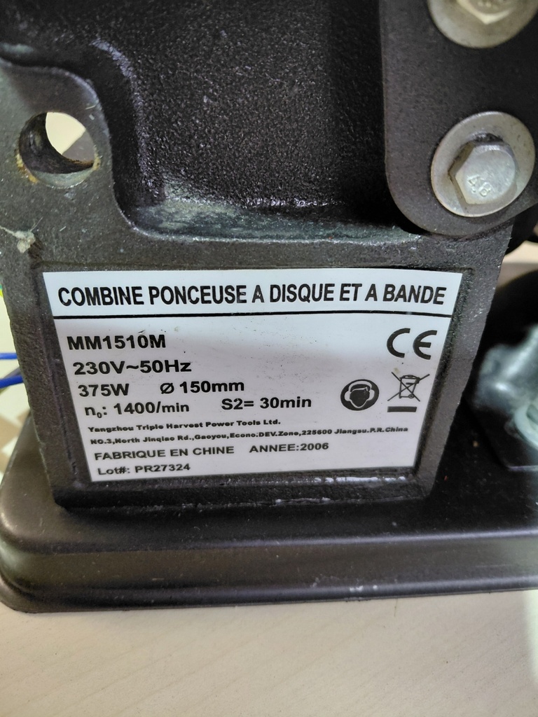 Ponceuse à bande