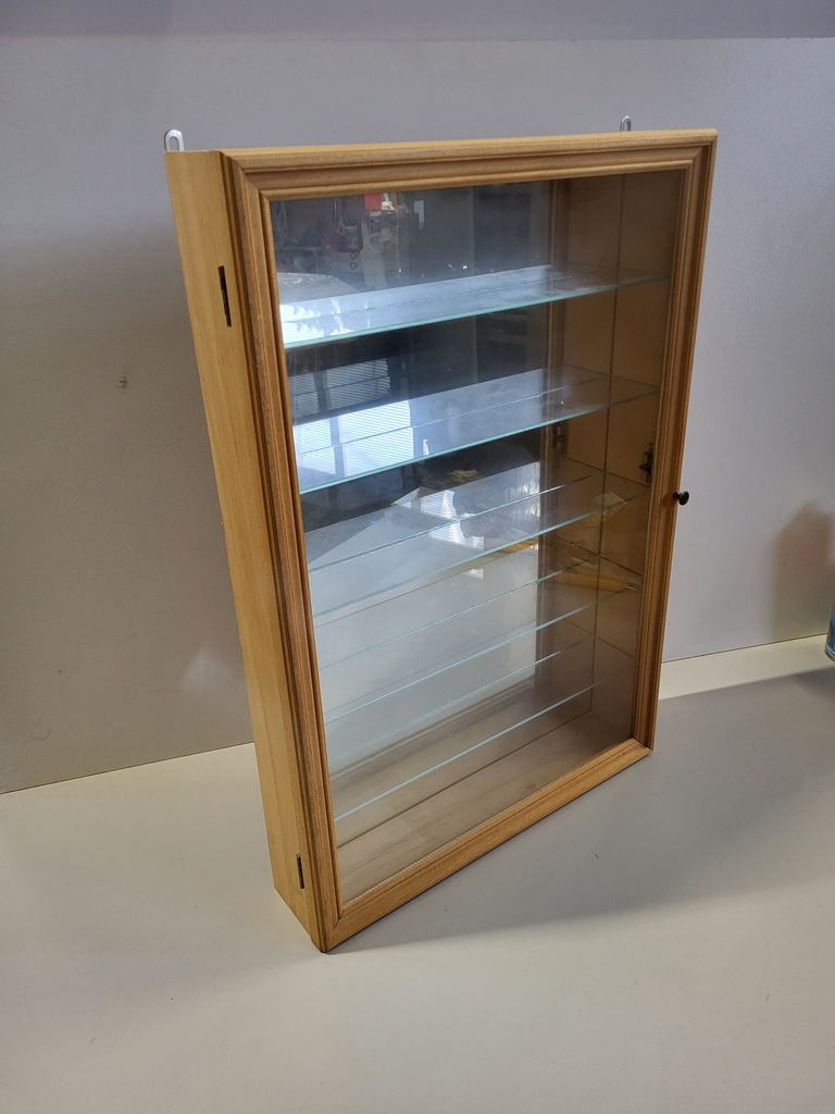 Petite vitrine 1 porte 63x43x10cm