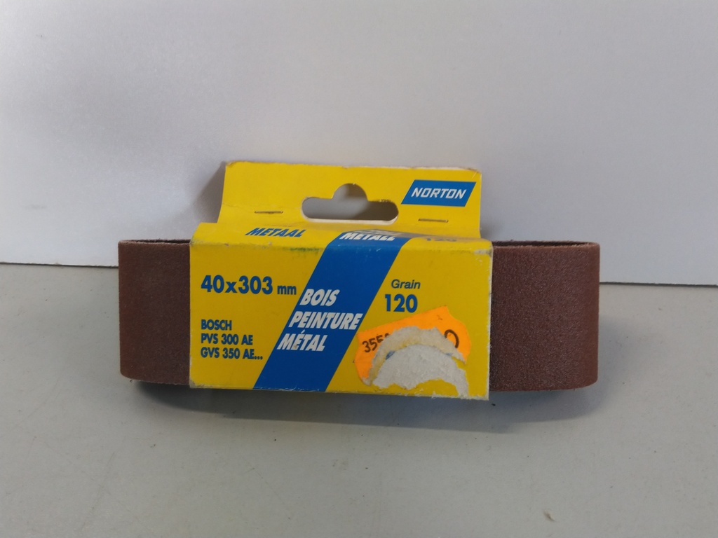 Bandes abrasives 40x303 grains 120