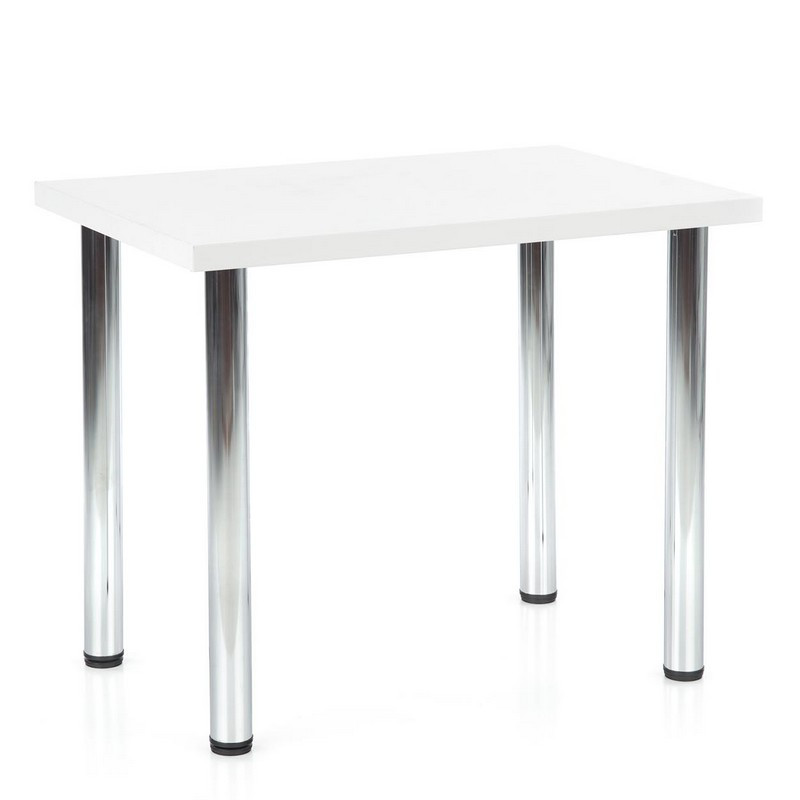 Table pieds chromés 140x60x74cm