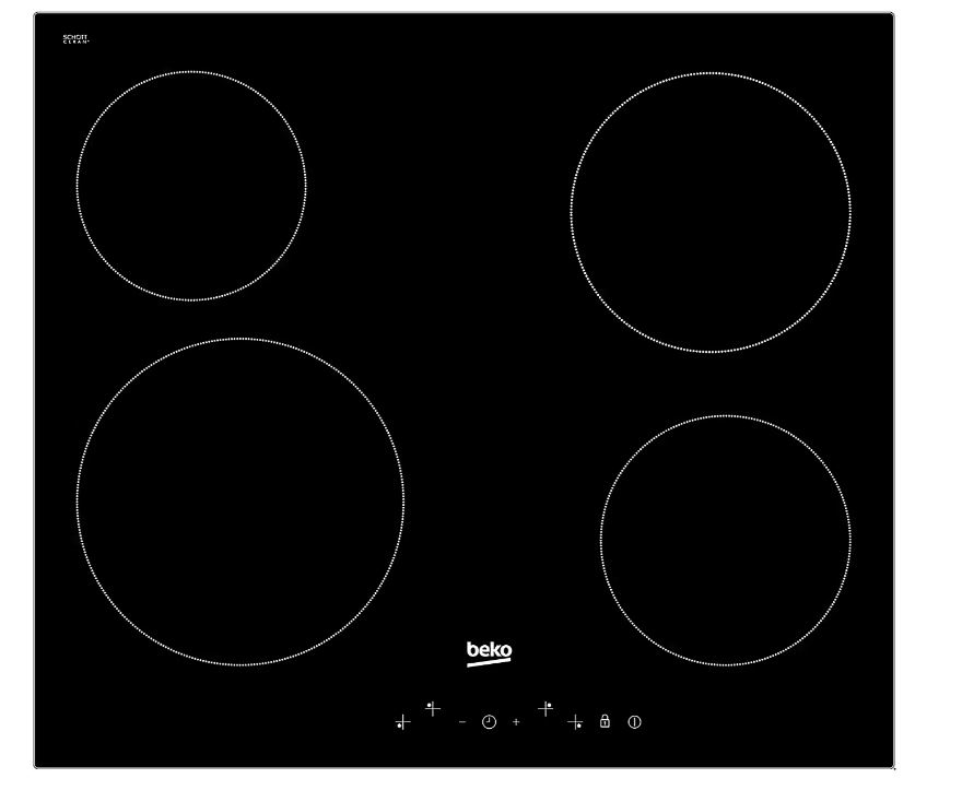 Plaque de cuisson vitrocéramique Beko