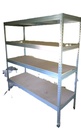 Etagère métal/agglo 160xh175xp60cm