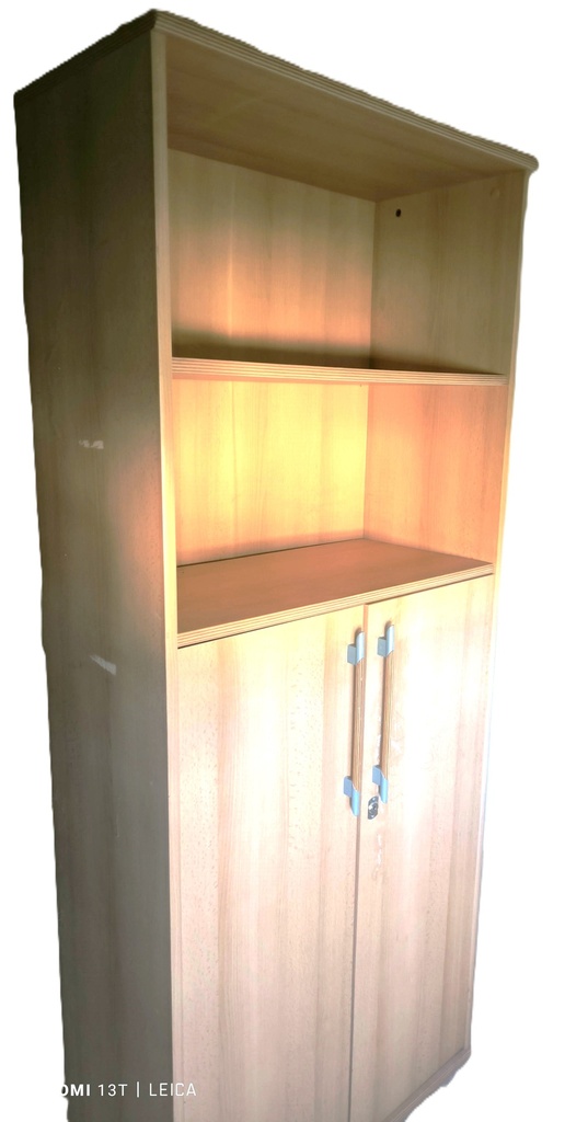 Armoire bois 2 portes et étgères