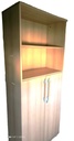 Armoire bois 2 portes et étagères