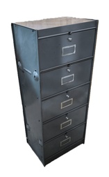 [Z4] Meuble 5 clapets 82 gris vintage