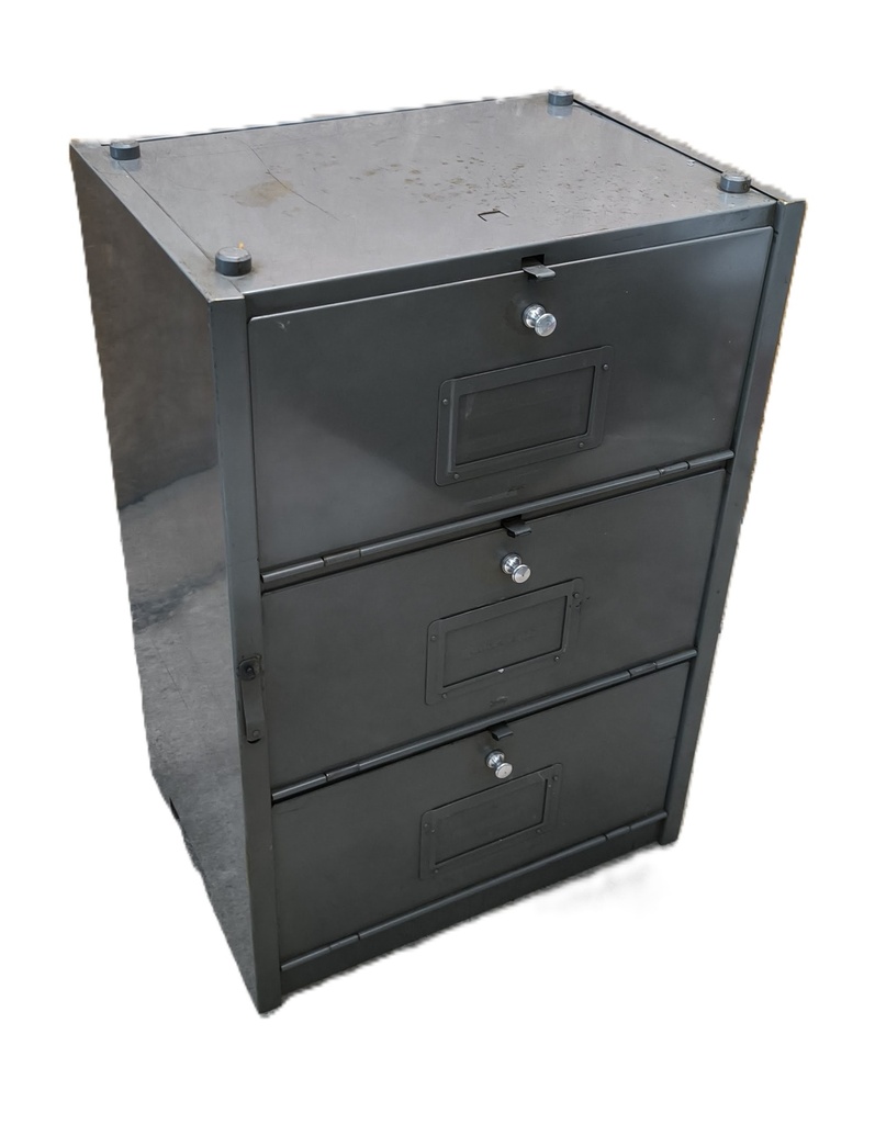Meuble 3 clapets gris vintage