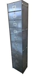 [Z20] Meuble colonne à clapets 101 gris vintage